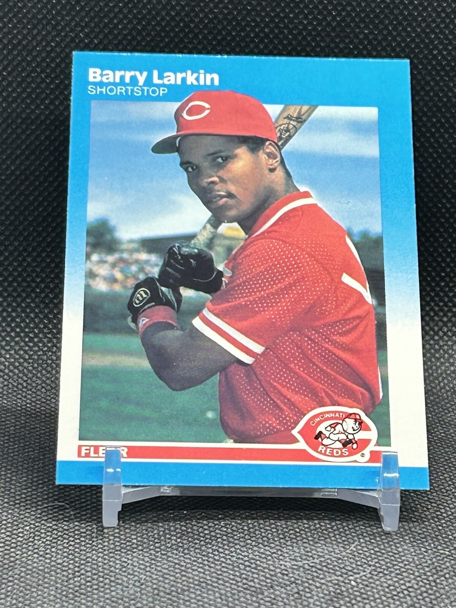 メジャーリーグ　カード　Barry Larkin Barry Larkin 1987 Fleer Rookie Card RC Cincinnati Reds HOF ⚾️ | eBay