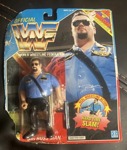Vintage WWF Wrestling Big Boss Man Action Figure 1...