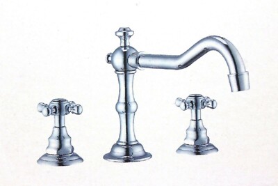 Faucet / Pop-Up Drain - 3 Hole Chrome Faucet  (Q4)