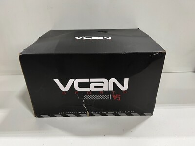 VCAN Cruiser Patriotic Eagle USA Graphics Motorcycle Half Helmet, Black, XS