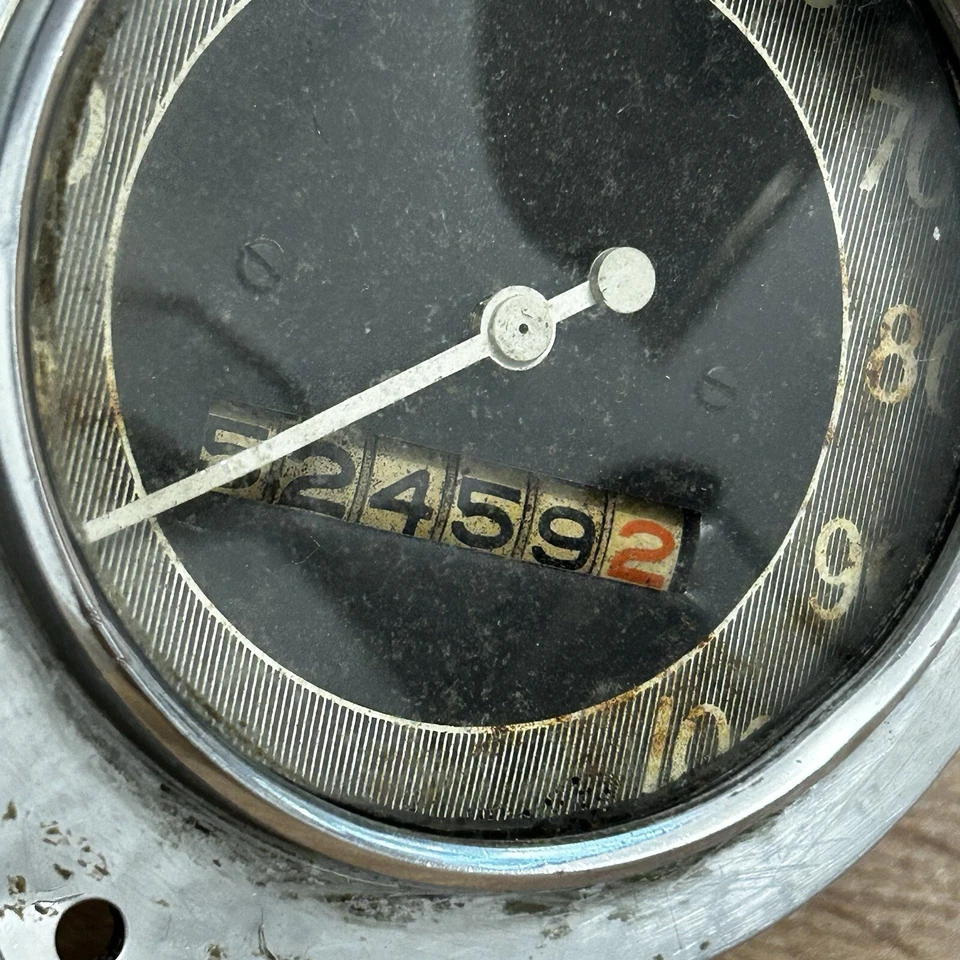 Vintage AC Spark Plug Co Speedometer Flint Michigan USA 0-100 MPH *Parts/Repair - Image 2 of 4