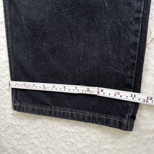 Vtg Anchor Blue BLACK Denim BEYOND BAGGY Grunge 90s Y2K Jeans Men Sz 36x30 Skate - Picture 10 of 16
