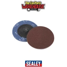 Sealey PTCQC50120 50mm Quick Change Sanding Disc 120Grit - Pack of 10