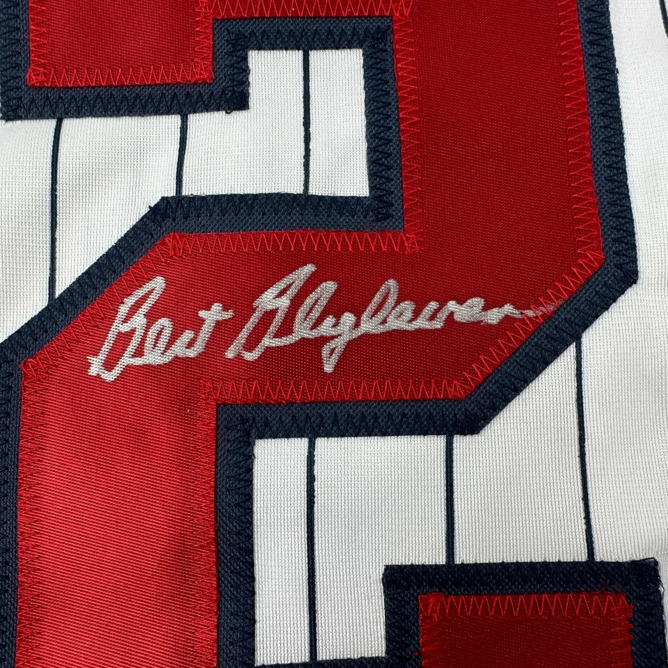 Autographed/Signed Bert Blyleven Minnesota Pinstripe Baseball Jersey JSA COA - Image 3 of 4
