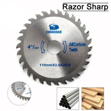 Thin Circular Saw Blade Carbide Alloy Cutting Disc Set 4Inch For Wood 4/5" Bore