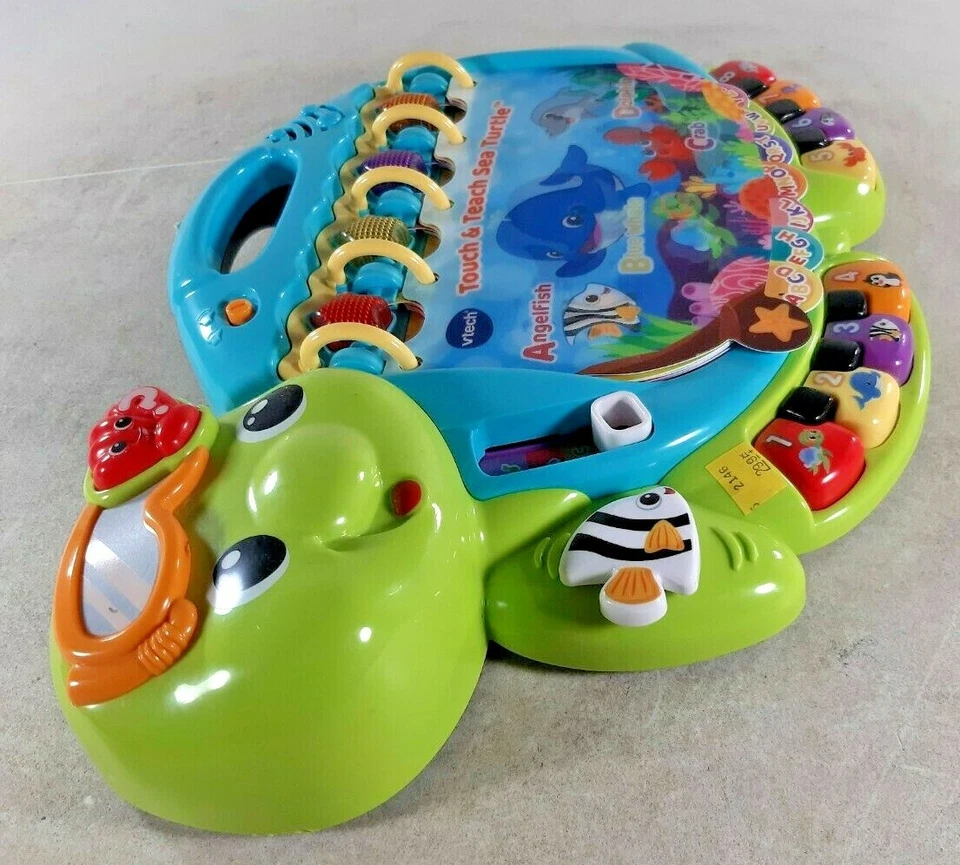 VTech Turtle Book Educational Baby Activity Numbers Music Touch and Teach - Image 3 of 4