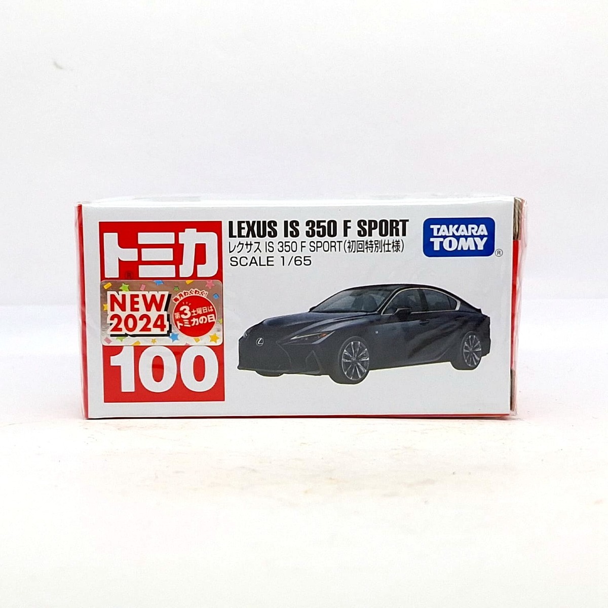 TOMICA 100 LEXUS IS 350 F SPORT 1/55 TOMY 2024 JULY NEW MODEL CAR