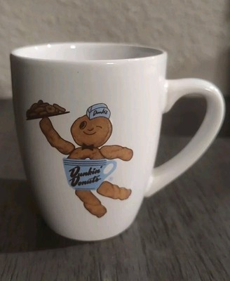 Dunkin Donuts Ceramic Coffee Cup Blue Donut Man 2010 Collectible Mug