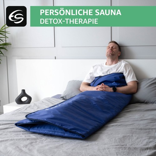 Infrarot Sauna Blanket Heizdecke Heizmatte CE Körper Abnehmen Fitness Saunadecke - Bild 13 von 26