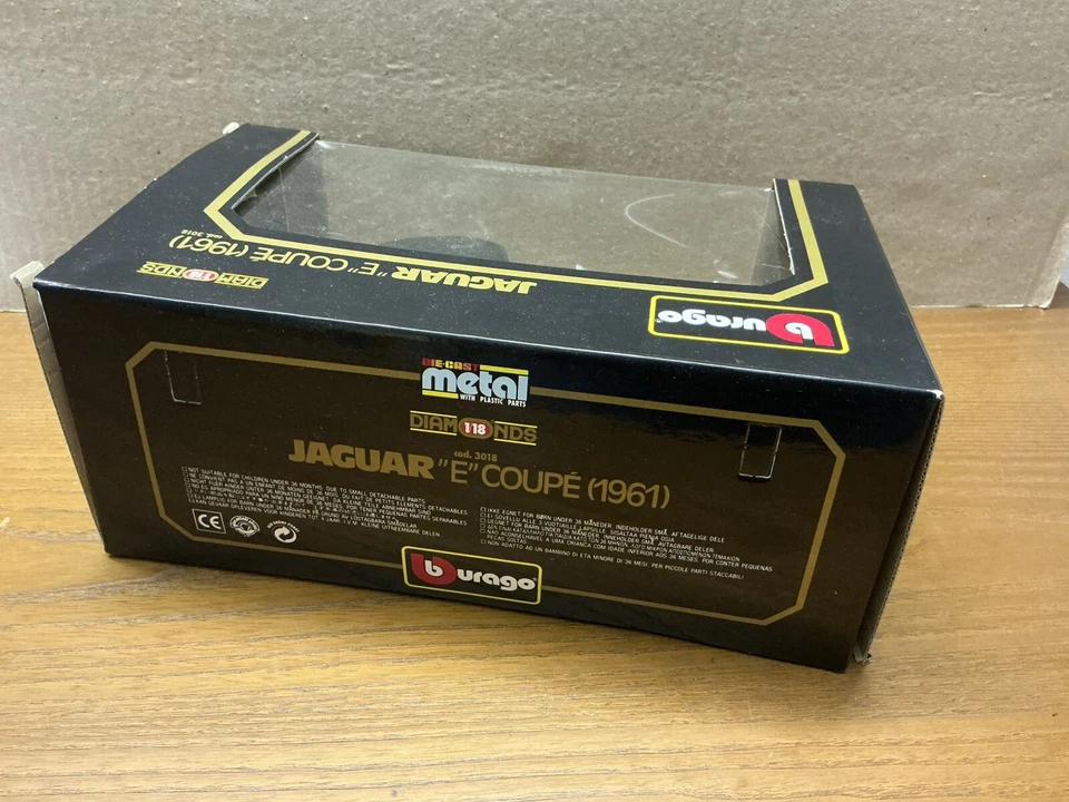JAGUAR E COUPE 1961 (DIABOLIK)  Scala 1/18  BURAGO CODICE 3018 DIAMONDS - Immagine 2 di 4