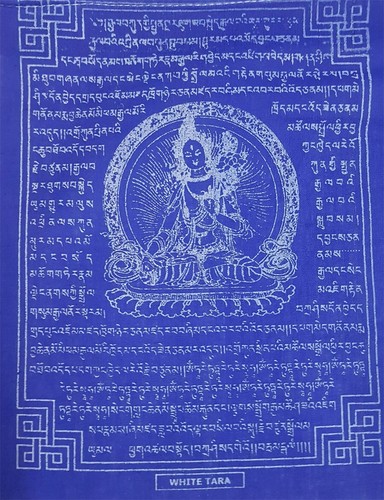 Rollo Bandera Oración Tara Blanca Tibetana -PF05 - Imagen 9 de 9