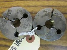 Go and No Go Thread Ring Gage Set .652"-48 UNS-2A