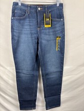 Lee Legendary Womens Blue Denim 90s Taper Straight Mid Rise Jeans Size 8M NWT