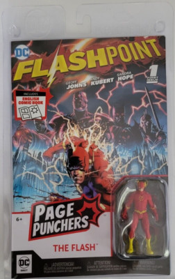 DC Direct The Flash McFarlane Toys 3IN Figure + Comic WV1 Flashpoint ...