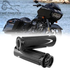 1'' Motorcycle Soft Touch Hand Grips For Harley Touring Road King Street Glide