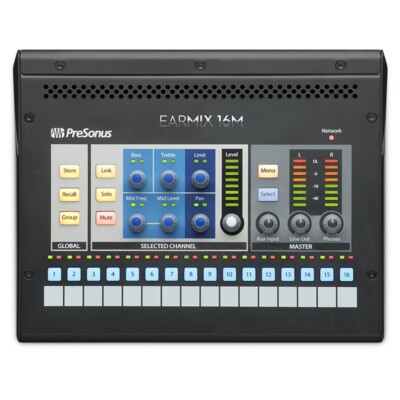 Mint PreSonus EarMix 16M 16x2 AVB Personal Mntr Live Mixer w/ 3-Band EQ&Limiter