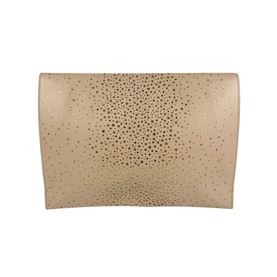 Auth Salvatore Ferragamo Vara Ribbon Clutch Bag Beige/Gold Auth Salvatore Ferragamo Vara Ribbon Clutch Bag Beige/Gold
