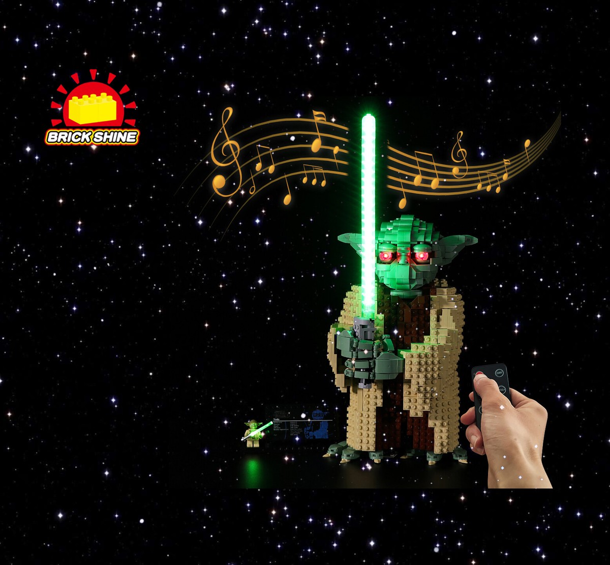 Brick Shine Light kit for Lego Star Wars Yoda 75255 (NEW)