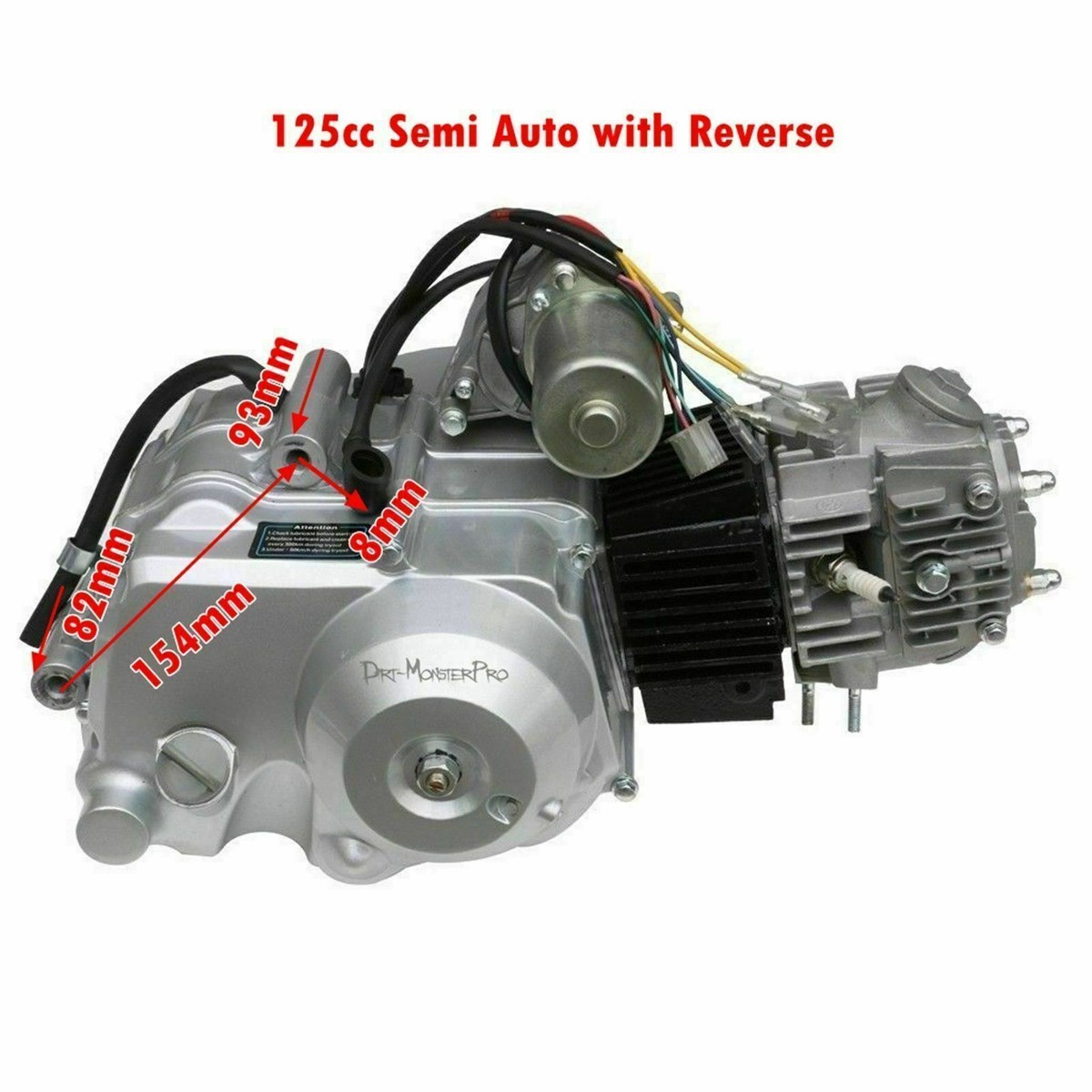 【seishuuisa】　　　125cc エンジン 125cc Engine Motor 3 Speed Reverse Semi Auto replace 110cc ATV