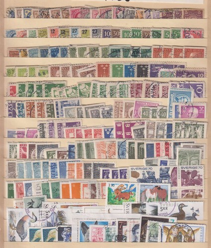 E2984: Briefmarkensammlung Besser Schweden; CV 1700 $
