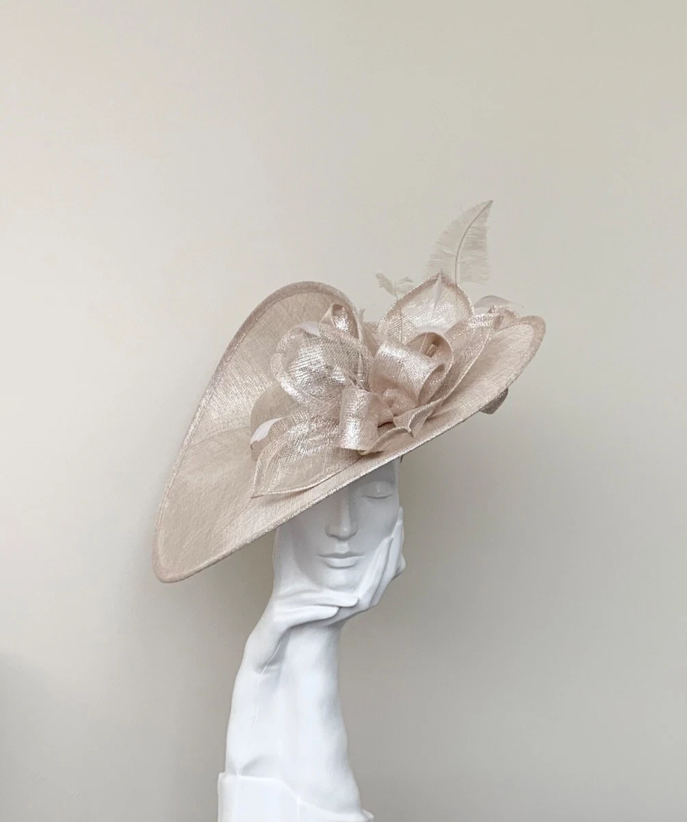 Champagne wedding hats hotsell