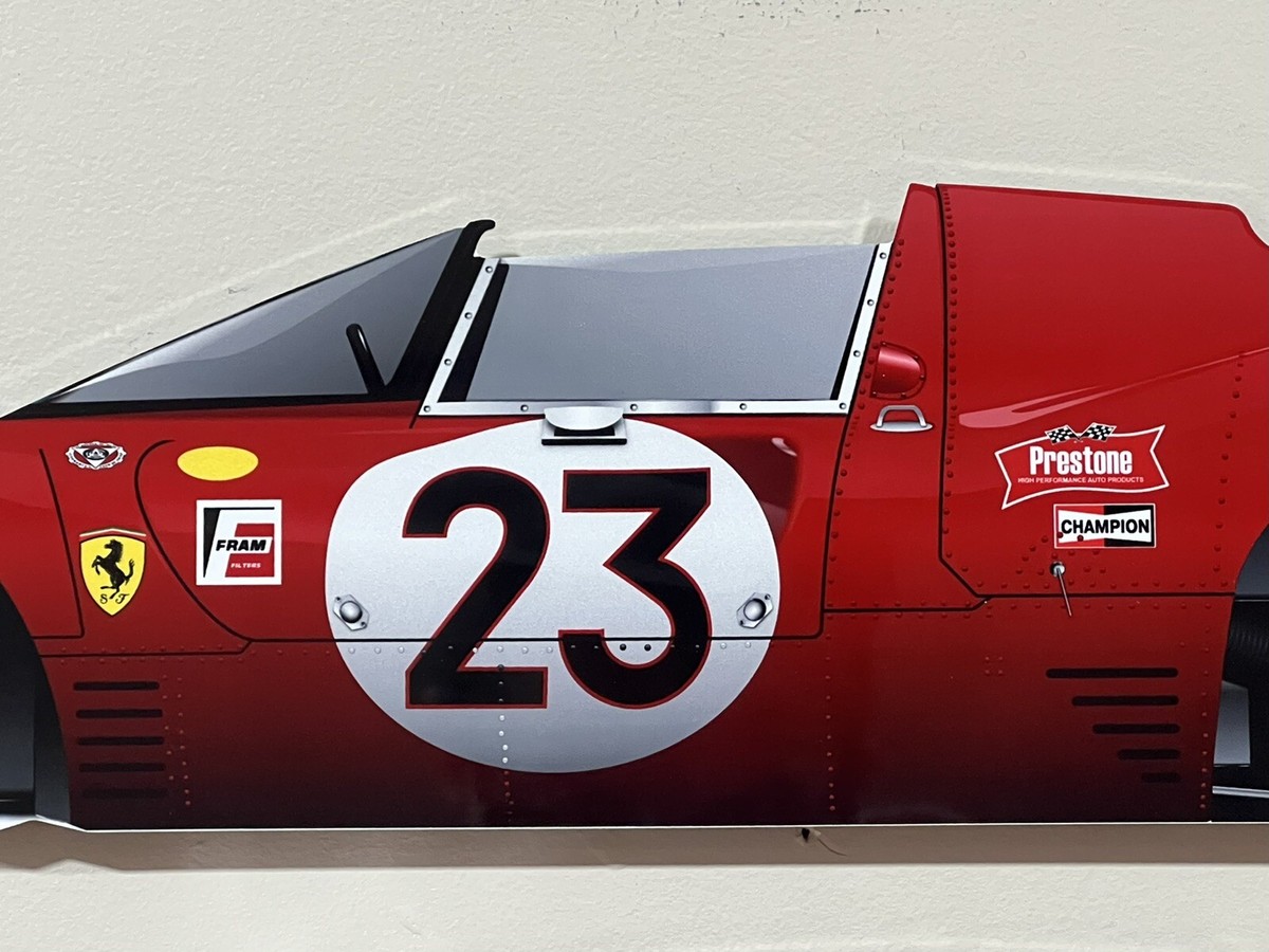 フェラーリ 330 P4　ル・マン　デイトナ　A・プロスト F1 2枚セット Ken-1 Model Car Works 1/24 フェラーリ 330 P4 デイトナ 24h 1967 3rd