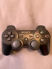Sony Playstation 3 PS3 Sixaxis DualShock 3 Controller Black Genuine OEM