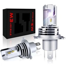 Coppia Lampade a LED per Auto M3 H4 5000LM 50W Fari Luce Bianca Lampadine 6500k - Miniatura 1