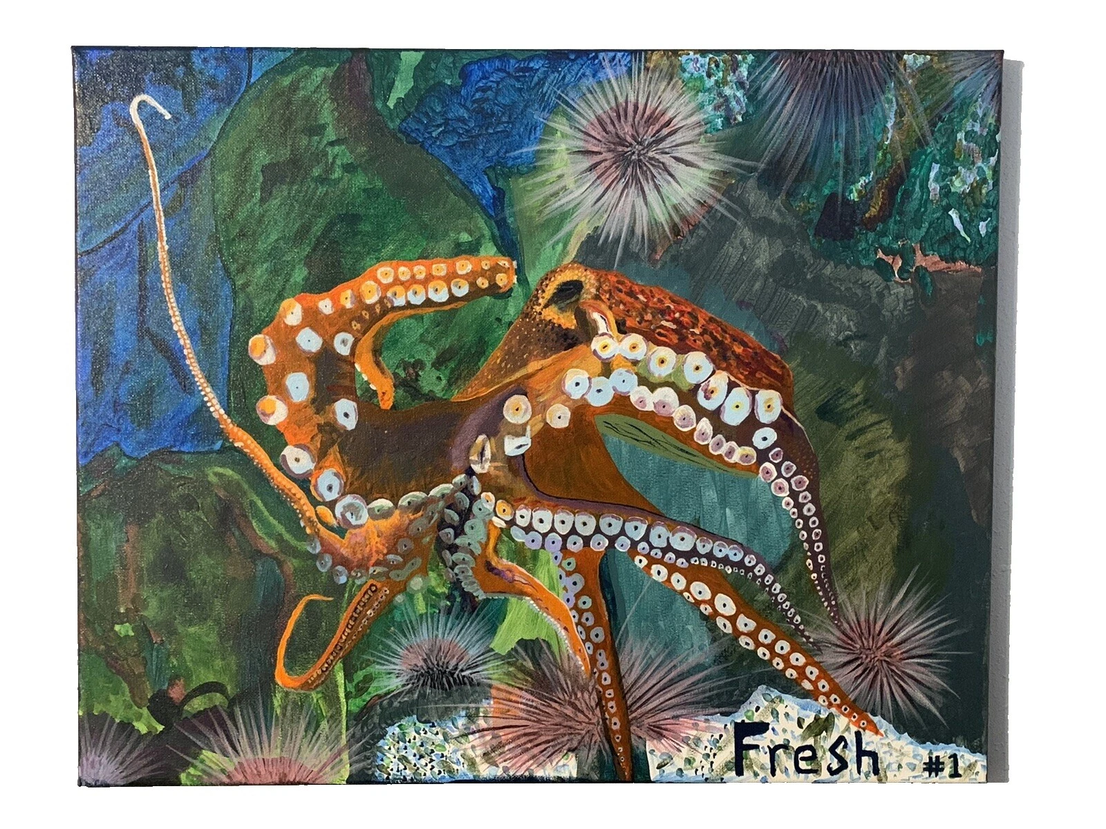 Expresionismo pinturas de arte de pesca