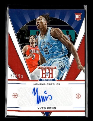 2021-22 Panini Chronicles #HHR-YVP Yves Pons 37/99 Hometown Heroes Rookie Auto