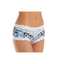 Maidenform Cheeky Microfiber Hipster w/ Lace Denim/Water 2X/9 NEW (590)