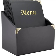 Securit Speisekarten-Mappe BASIC 10 St&uuml;ck in Box, DIN A4, schwarz