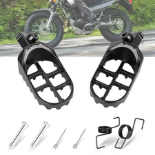 2Pcs Motorcycle Foot Pegs Pedal Pad Footrest Footpegs Dirt Bike Aluminium US NEW