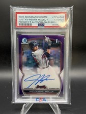 2023 Bowman Chrome Prospect Auto Purple Ref Justyn-Henry Malloy PSA 10 87/250