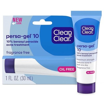Clean & Clear Persa-Gel 10 Oil-Free Acne Spot Treatment with Maximum Strength...