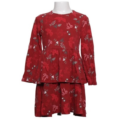 Lindex Kids, Kleid, Größe: 128, Rot/Mehrfarbig, Baumwolle, Sonstiges #mvz