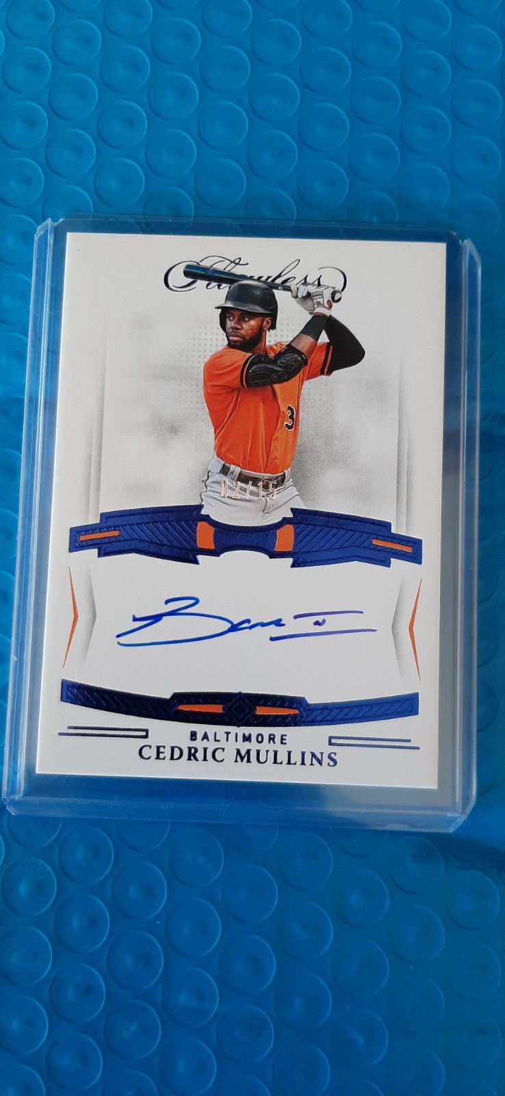 2022 Cedric Mullins #FS-CM Flawless Auto Sapphire Blue /15 Tampa Bay Devil Rays view 2