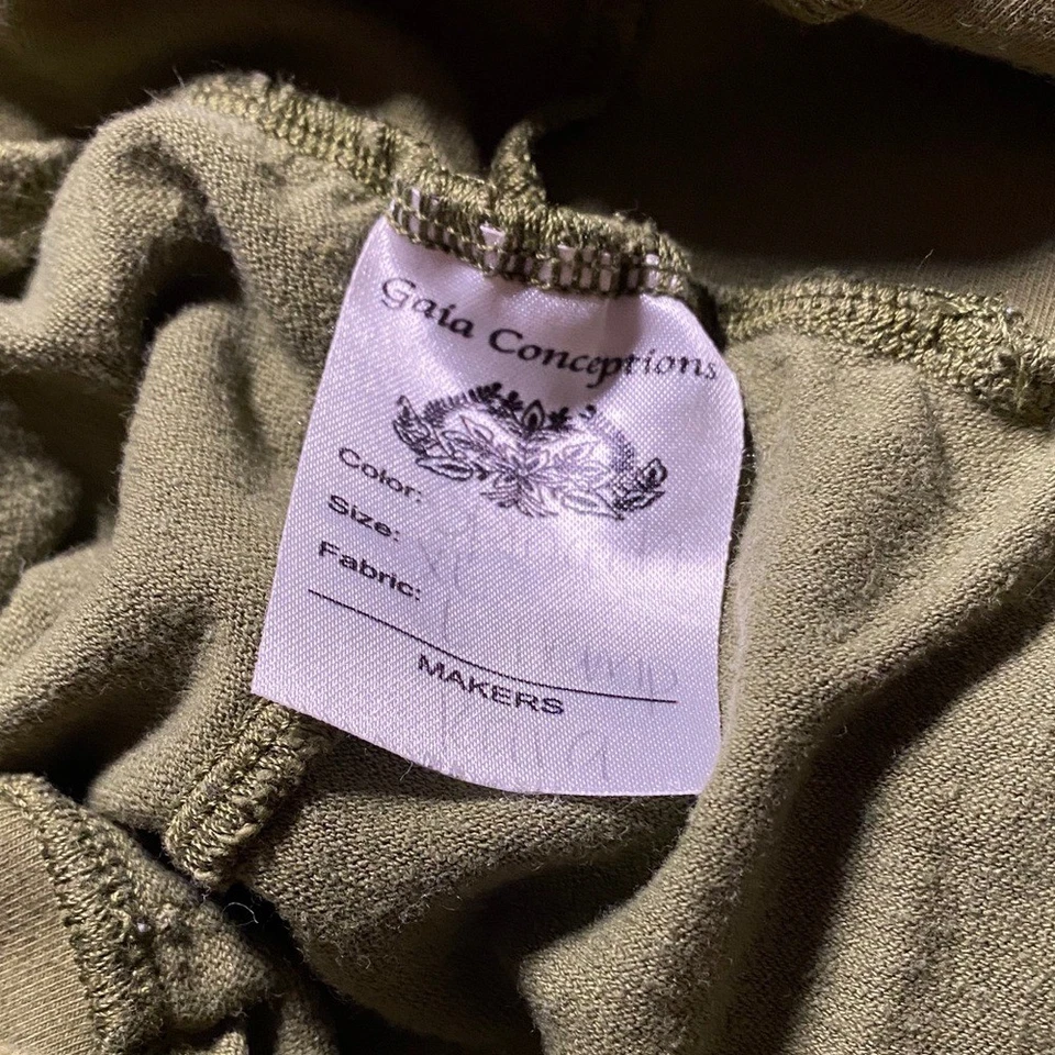 Gaia Conceptions Pockets Please Simplicity Pedal Pushers Pants Spinach Size Xl - Image 4 of 4