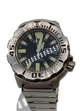 SEIKO Diver s 200m Automatic Watch Analog Stainless BLK SLV 7S26 0350