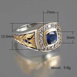 Authentic Men's Viking Wolf Ring Norse Fenrir White Gold Plated Band Punk Jewelry Sz 7-12