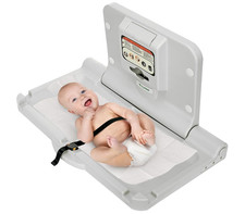 Wall Mounted Baby Changing Station - Horizontal Baby Changing Table Foldable Dia