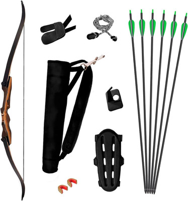 Samick Sage Takedown Recurve Bow and Arrow Set - 62 Inch Complete Ready-To-Use L