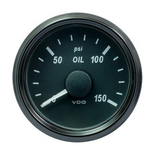 VDO SingleViu 52mm 2-1/16" Oil Pressure Gauge - 150 PSI