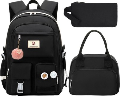 3 Pcs School Backpack Set, Teen Girls, Lunch Box, Pencil  display picture 1