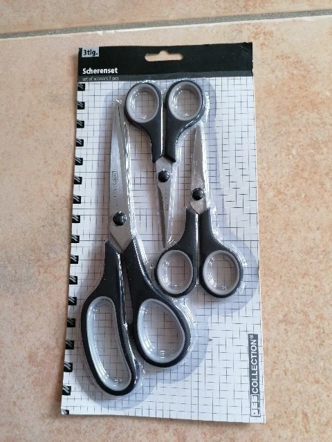 Scheren Set Schwarz Haushaltsschere Küchenschere Bastelschere Scherenset Schere