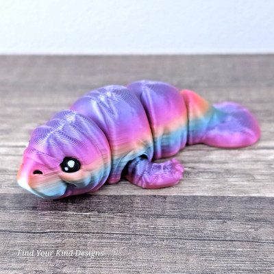 Mini Manatee 3D Articulated Flexi Fidget Desk Pet 
