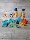 Vtg Fisher-Price Little People Zoo Accessories Animals 1984 Tram Car Tree 24 Pcs