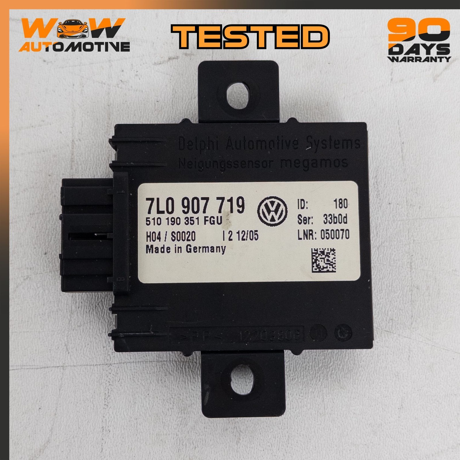 04-13 BENTLEY CONTINENTAL GT GTC REAR ANTI THEFT ALARM CONTROL MODULE UNIT OEM