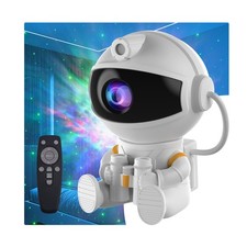 Astronaut Galaxy Night Light Projector for Bedroom - Star Lights White
