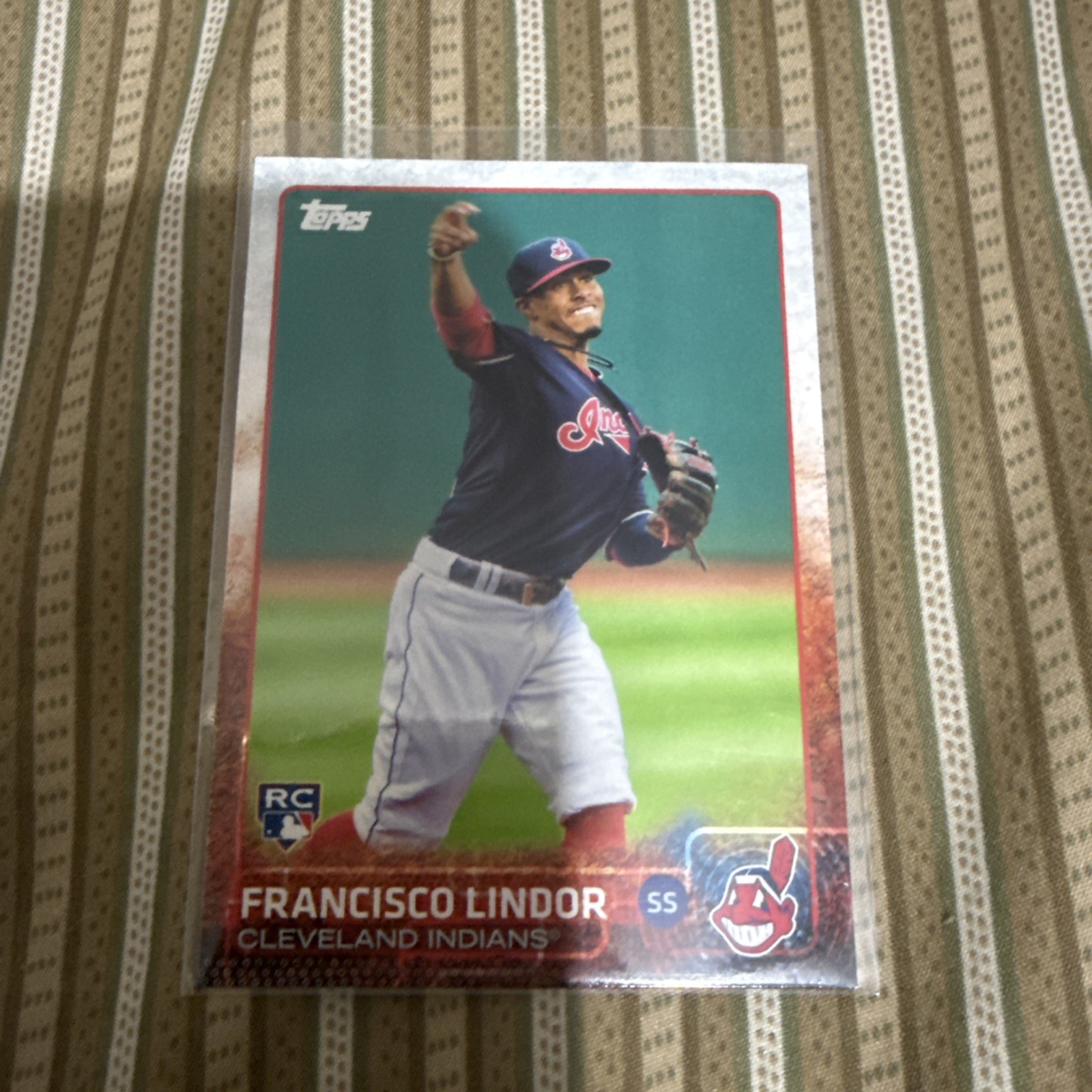 2015 Topps Update #US82 Francisco Lindor RC Cleveland Indians